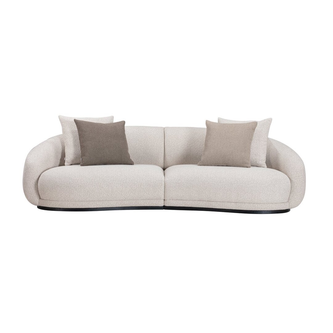 Wendelbo Montholon 2.5 Sitzer Sofa - Black Stained Oak - Bosa Col. 04