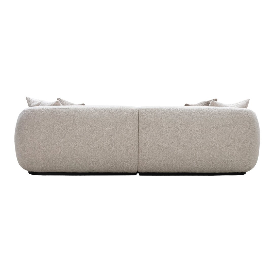 Wendelbo Montholon 3 Sitzer Sofa - Black Stained Oak - Bosa Col. 04