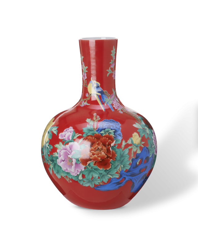 Pols Potten Ball Body Vase - Coral Red 