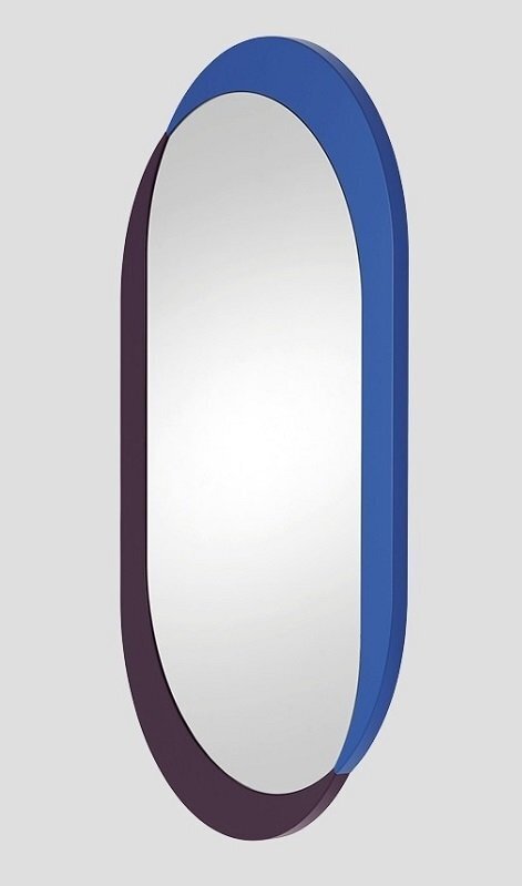 Kimo Wandspiegel Small - Sapphire / black