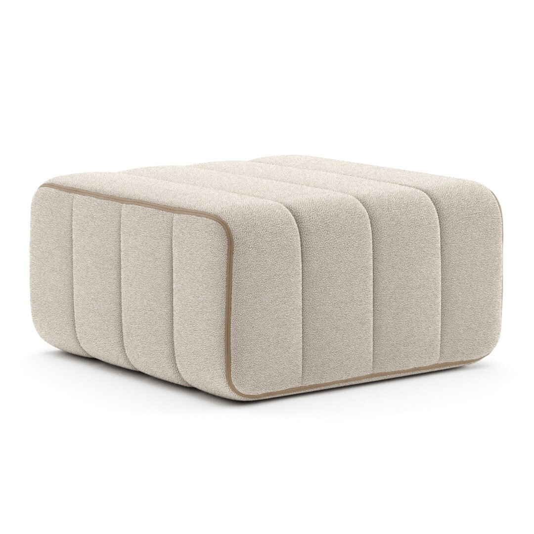Ambivalenz Curt Einzelmodul - Stoff Sera - Curt Modulares Sofasystem - Calla (Weiß / Beige)