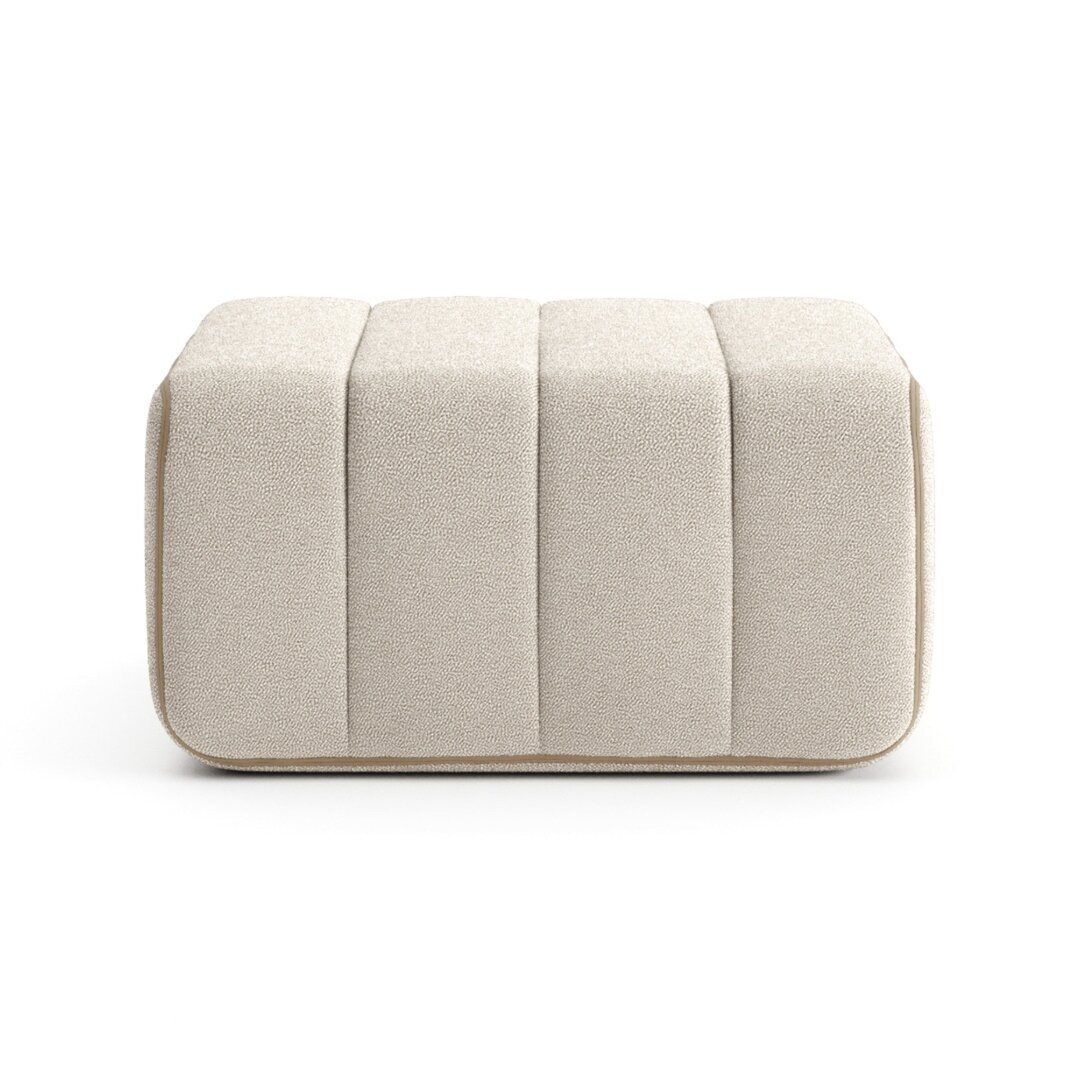 Ambivalenz Curt Einzelmodul - Stoff Sera - Curt Modulares Sofasystem - Calla (Weiß / Beige)