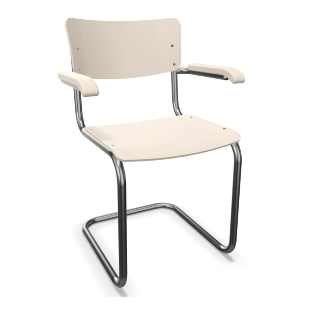 Thonet S 43 Klassik - Chrom - Buche Weiß (TP 200) lasiert gebeizt II