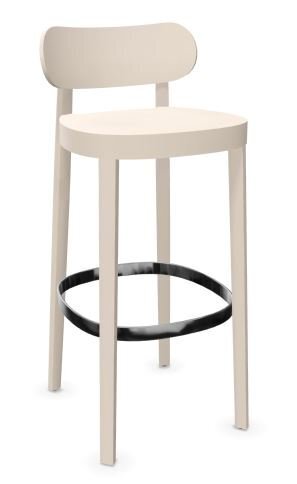 Thonet 118 MH Barhocker- Buche weiß (TP 200) lasiert