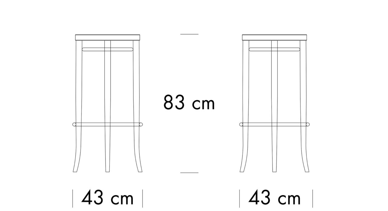 Thonet 204 MH | Barhocker