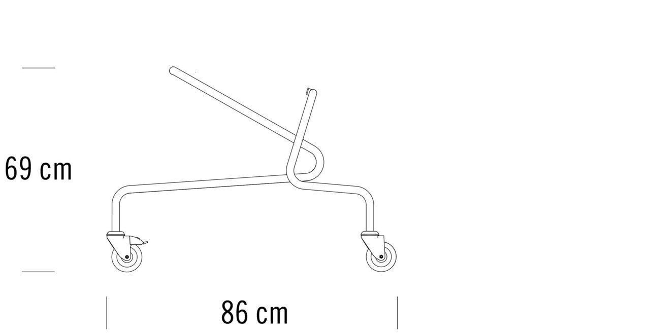 Thonet S 1609 | Stapelwagen