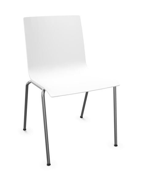 Thonet S 161 | Stahlrohrstuhl- Signalweiß (RAL 9003)