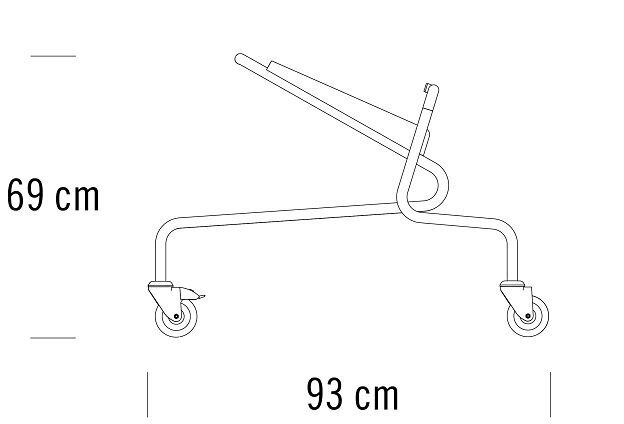 Thonet S 1629 | Stapelwagen