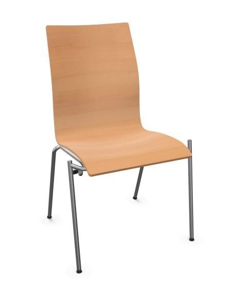 Thonet S 168 | Stahlrohrstuhl- Buche aufgehellt (TP 107) gebeizt