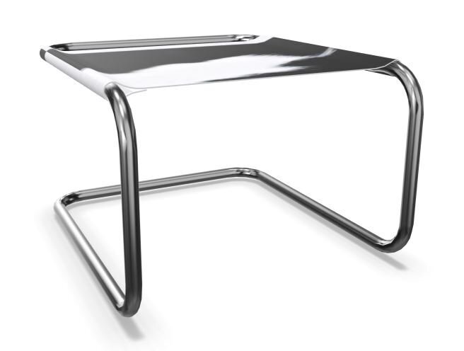 Thonet S 35 LVH | Hocker- Kuhfell schwarz/weiß