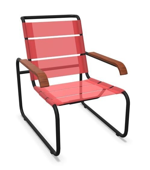 Thonet S 35 N Thonet All Seasons | Freischwinger- ThonetProtect warmgrau (TS 3005), Gewebe schwarz