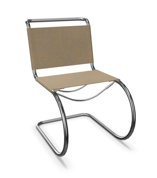 Thonet S 533 L | Freischwinger- Standard, Kernleder schlammgrau