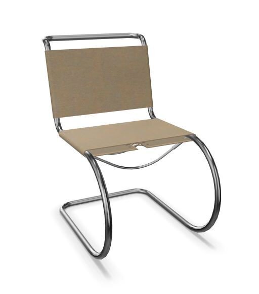 Thonet S 533 L | Freischwinger- geschnürt, Kernleder schokolade