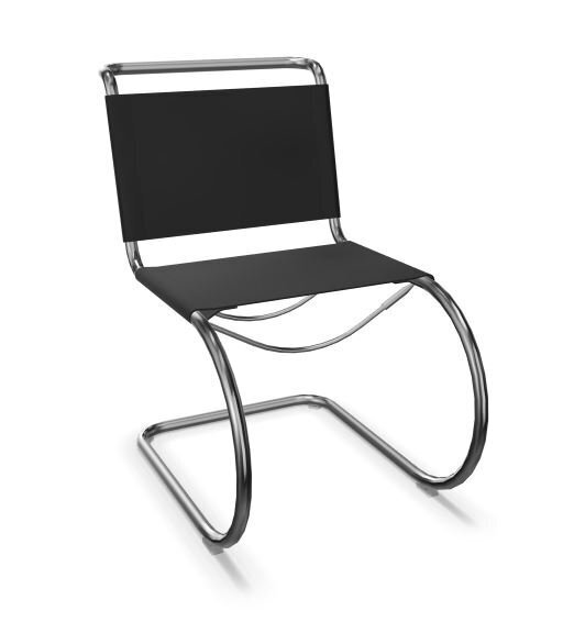 Thonet S 533 L | Freischwinger- POM-Kunststoffgleiter, schwarz