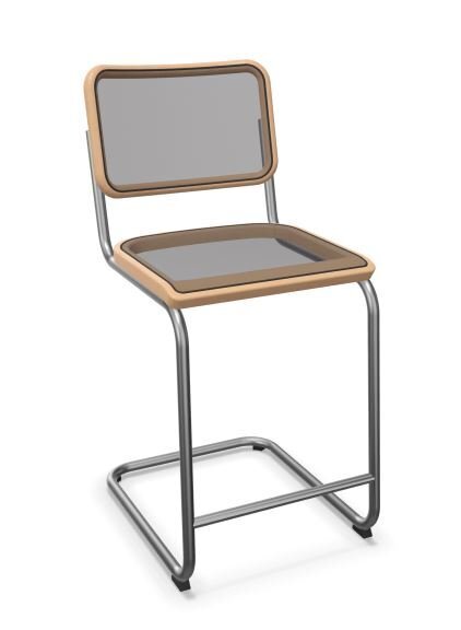Thonet S 32 NHT | Thekenhocker- Buche aufgehellt (TP 107) gebeizt