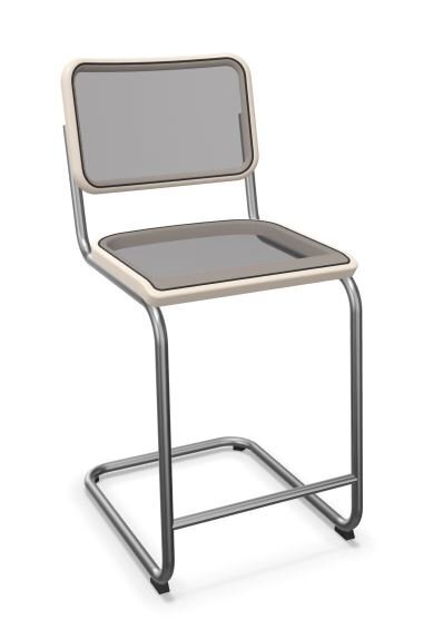 Thonet S 32 NHT | Thekenhocker- Buche weiß (TP 200) lasiert