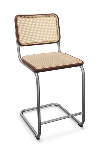 Thonet S 32 VHT | Thekenhocker- Buche mahagoni (TP 34) gebeizt