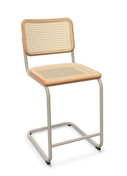 Thonet S 32 VHT | Thekenhocker- Gestell warmgrau (TS 3005) lackiert