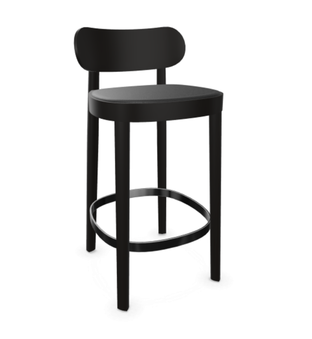 Thonet 118 SPHT-Buche Schwarz (TP 29) gebeizt I-Schwarz (TP 29) gebeizt I-LEDER I - Nero 622