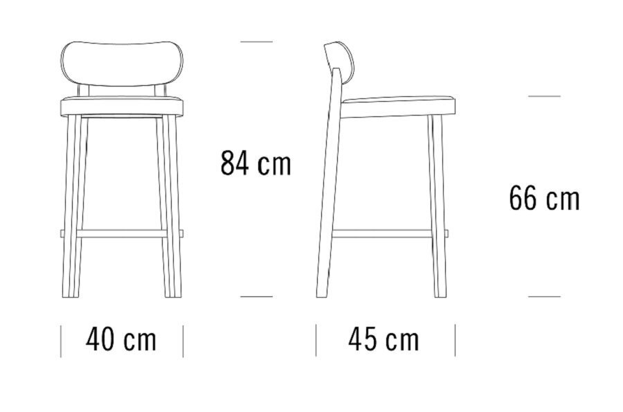 Thonet 118 SPHT Thekenhocker