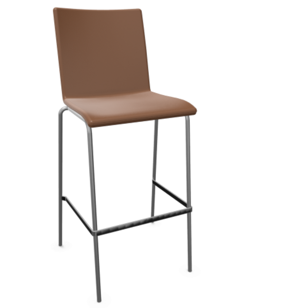 Thonet S 162 PVH-Chrom-LEDER I - New Cognac 680