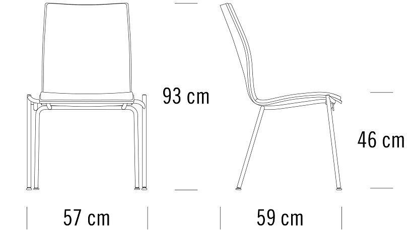 Thonet S 168 P | Stahlrohrstuhl 