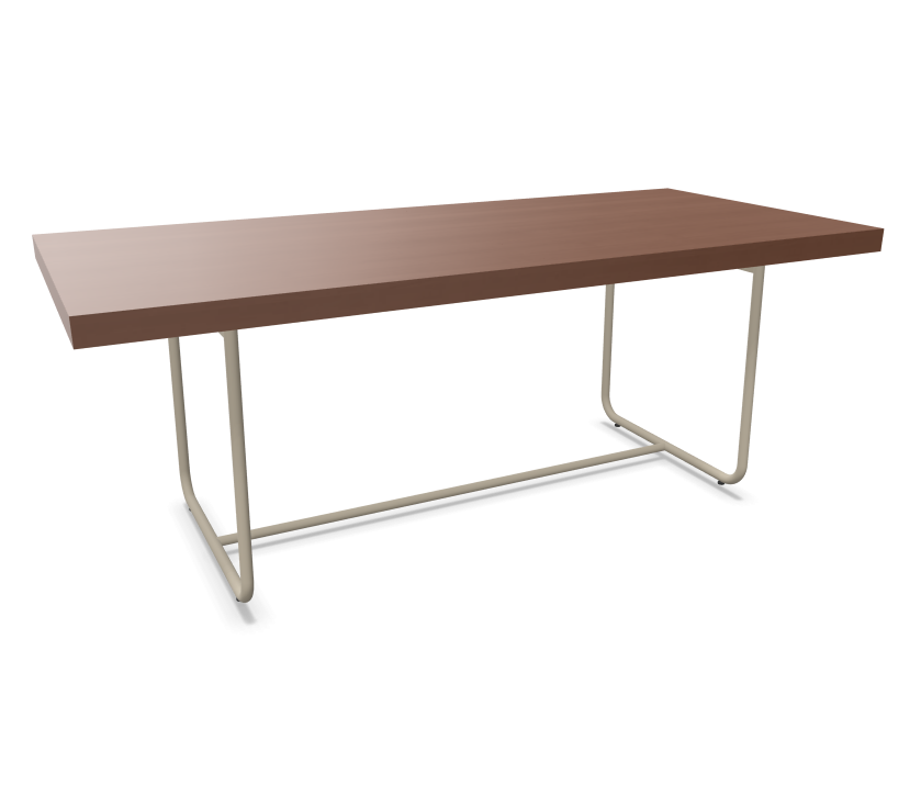 warmgrau (TS 3005) lackiert  -  Buche nussbaum (TP 24) gebeizt