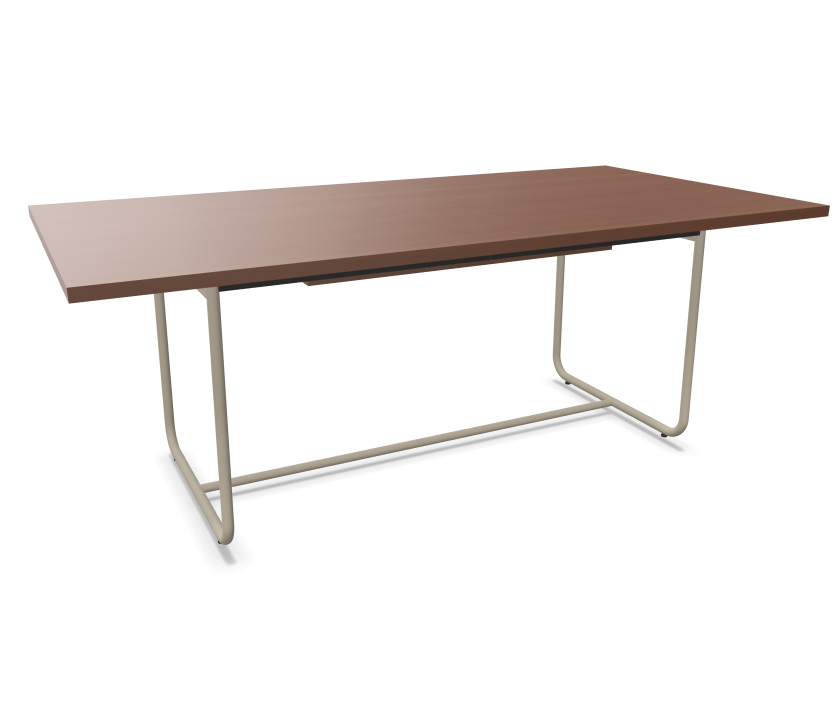warmgrau (TS 3005) lackiert  -  Buche nussbaum (TP 24) gebeizt