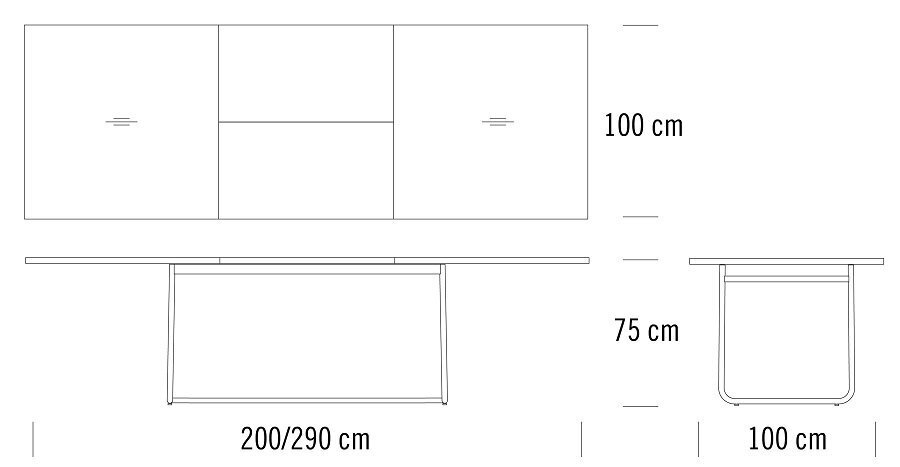 THONET S 1072 | AUSZIEHTISCH