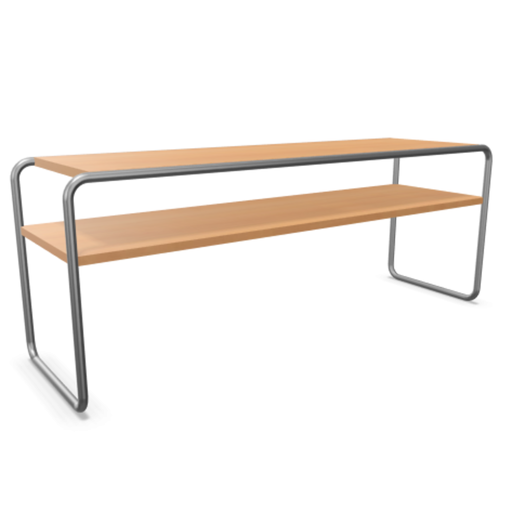 Thonet S 43 Klassik-Chrom-Buche Natur (TP 17) gebeizt I
