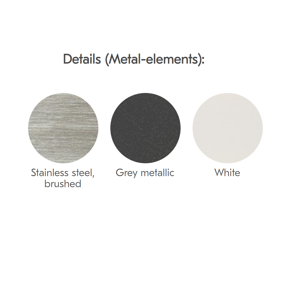 Weishäupl New Hampton 3-Sitzer Anbauelement-Metallwange