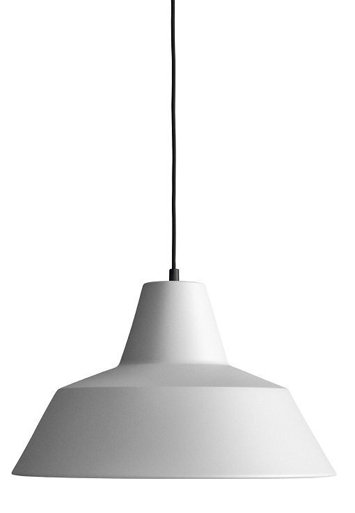 Made by Hand Workshop Lamp W4 Pendelleuchte Hellgrau