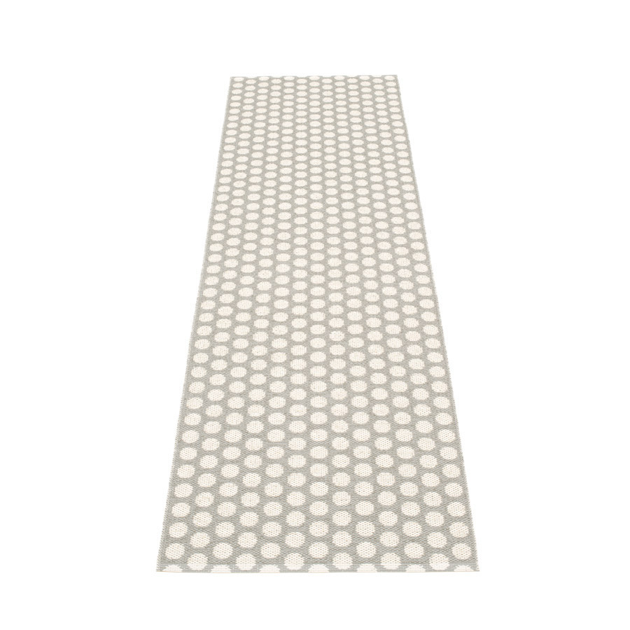 Pappelina Noa - Warm Grey · Vanilla · Mustard Edge - 70 x 250 cm