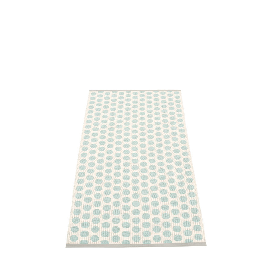 Pappelina Noa - Pale Turquoise · Vanilla · Warm Grey Edge - 70 x 150 cm