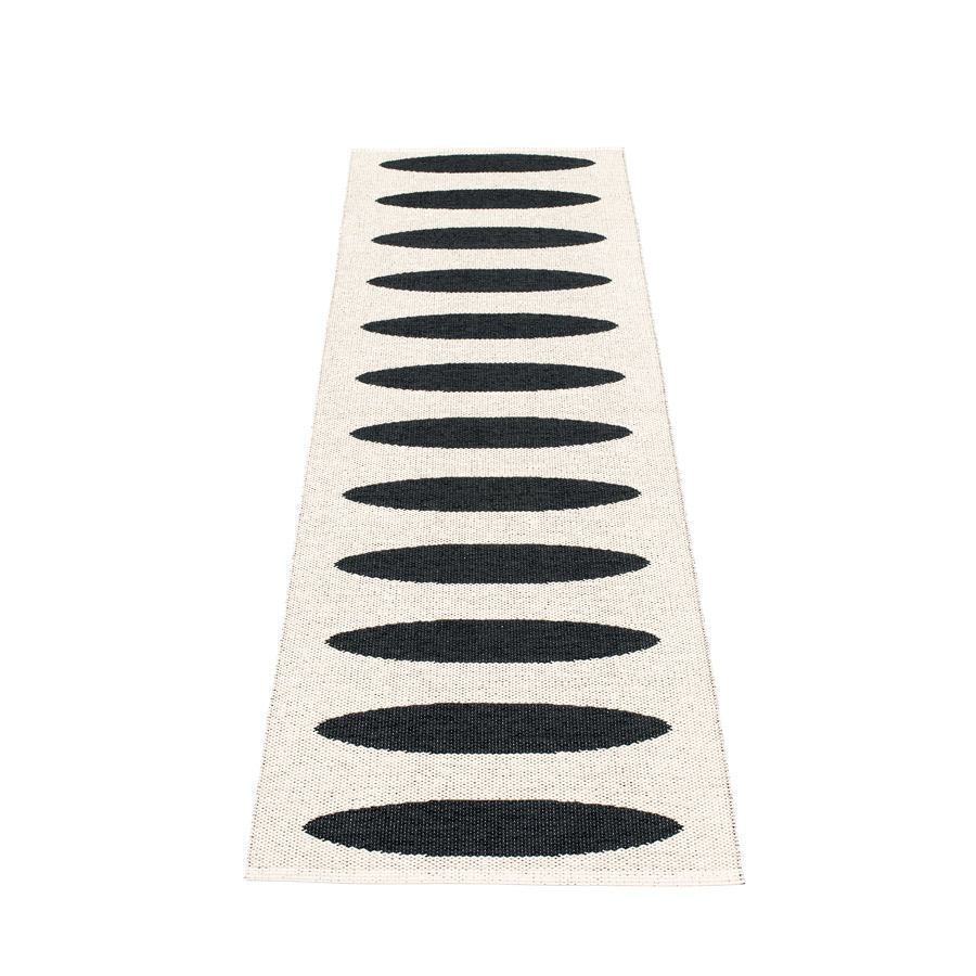 Pappelina Ella - Black · Vanilla - 70 x 225 cm