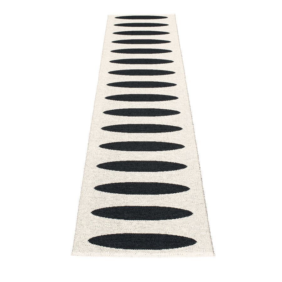 Pappelina Ella - Black · Vanilla - 70 x 300 cm