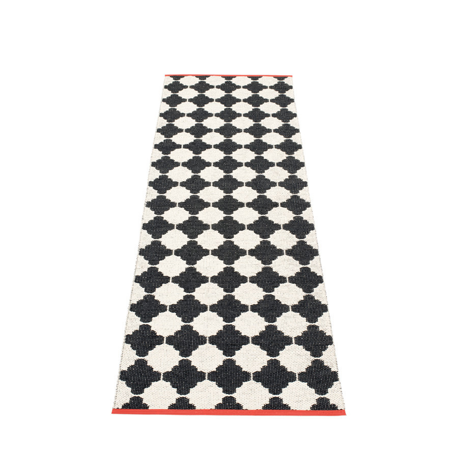 Pappelina Marre - Black · Vanilla - 70 x 225 cm