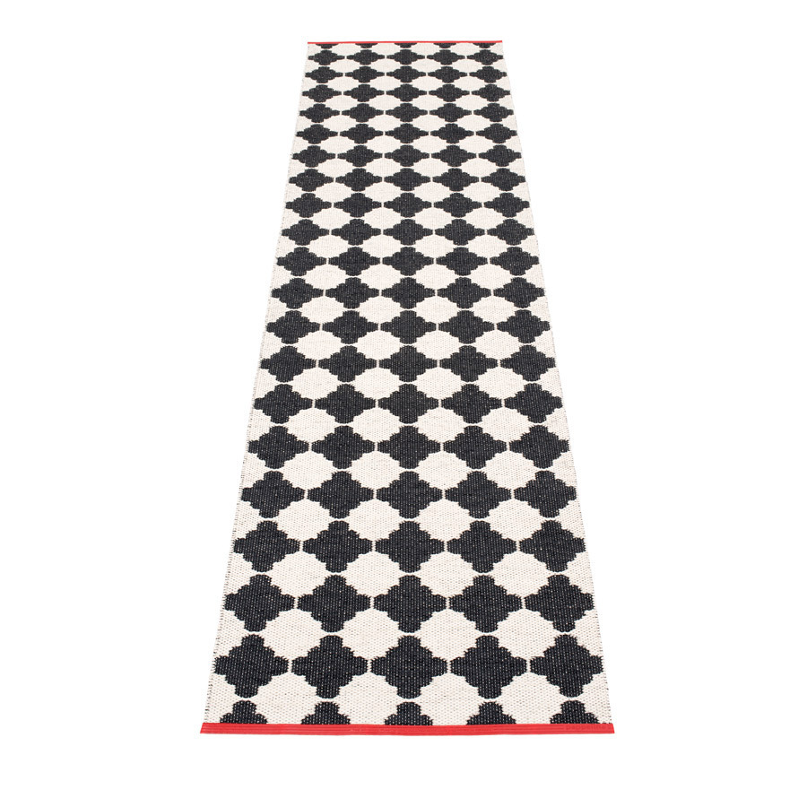 Pappelina Marre - Black · Vanilla - 70 x 300 cm