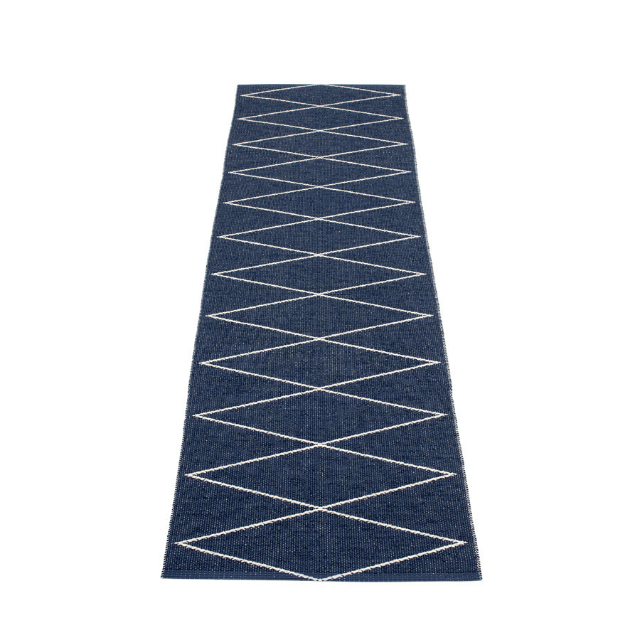 Pappelina Max - Dark Blue · Vanilla - 70 x 240 cm