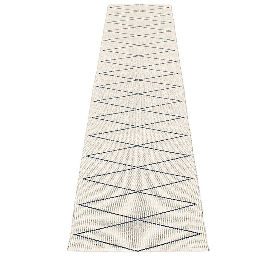 Pappelina Max - Dark Blue · Vanilla - 70 x 320 cm