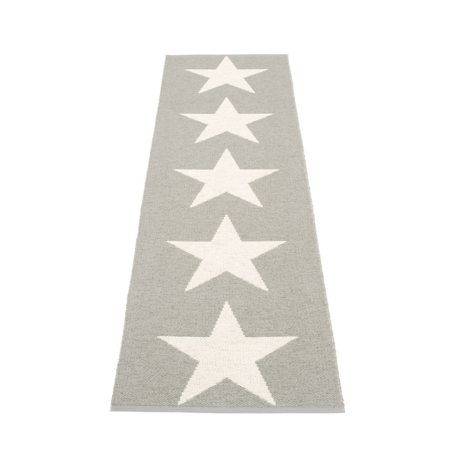 Pappelina Viggo One - Warm Grey · Vanilla - 70 x 250 cm