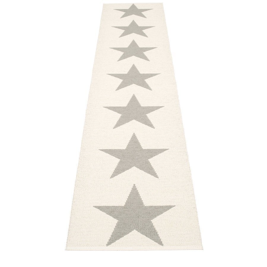 Pappelina Viggo One - Warm Grey · Vanilla - 70 x 350 cm