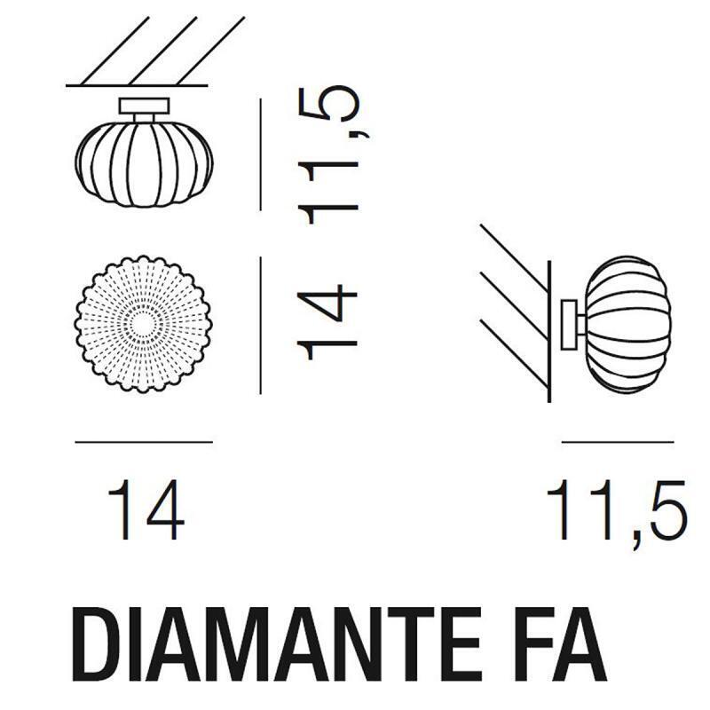 Vistosi Diamante FA Deckenleuchte - Design Barbara Maggiolo