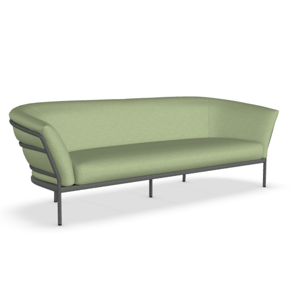 Fast Ria Soft 7622 - 2-Sitzer Sofa - Gestell 20-Dark Blue / Stoffkissen PNME-Panama