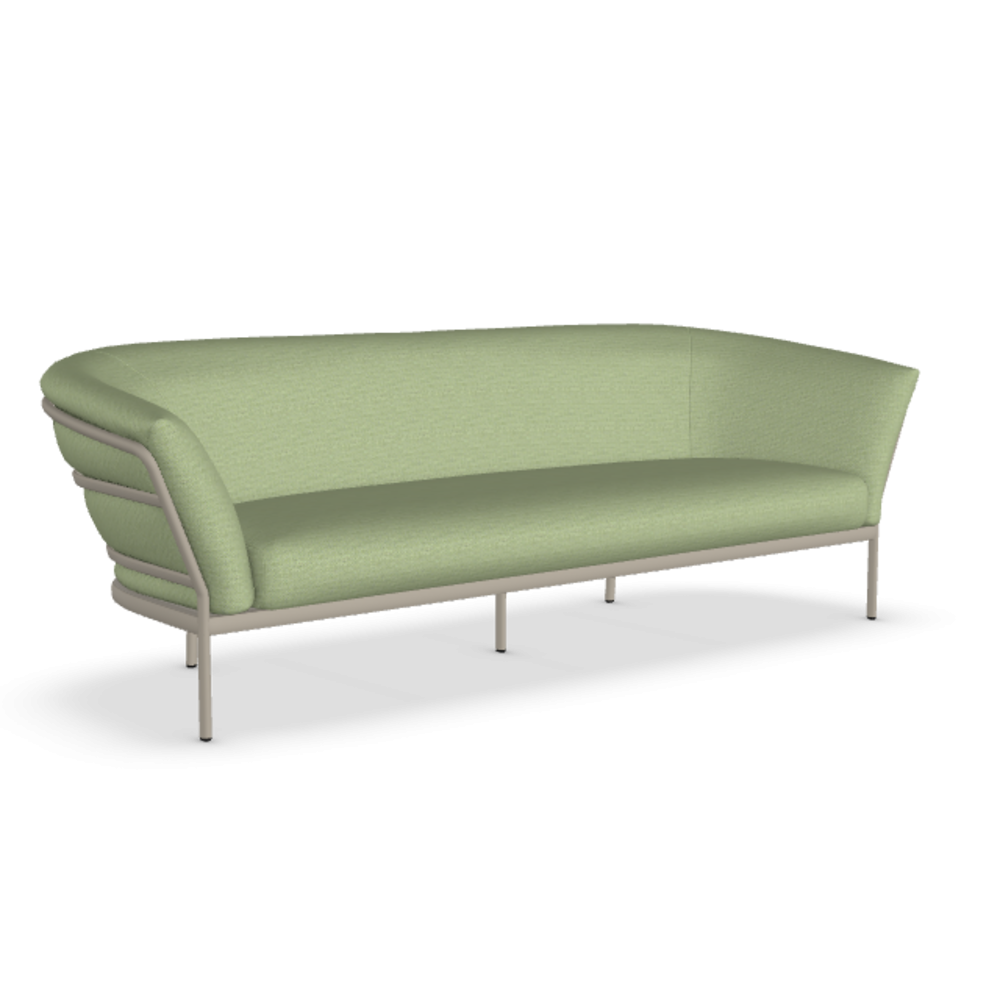 Fast Ria Soft 7622 - 2-Sitzer Sofa - Gestell 11-Pearly Gold / Stoffkissen PNME-Panama