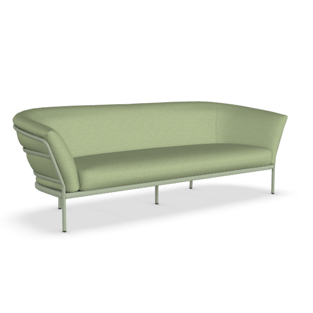 Fast Ria Soft 7622 - 2-Sitzer Sofa - Gestell 19-Green Tea / Stoffkissen PNME-Panama
