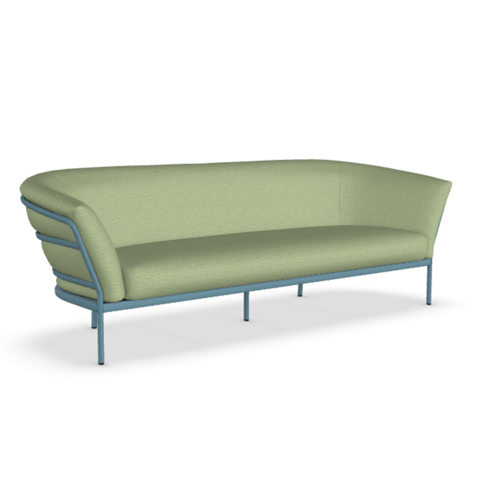 Fast Ria Soft 7622 - 2-Sitzer Sofa - Gestell 21-Blue Teal / Stoffkissen PNME-Panama