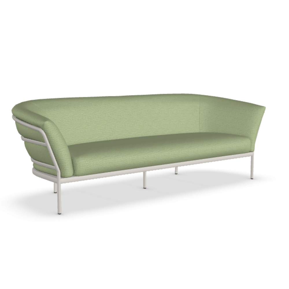 Fast Ria Soft 7622 - 2-Sitzer Sofa - Gestell 14-Powder Grey / Stoffkissen PNME-Panama