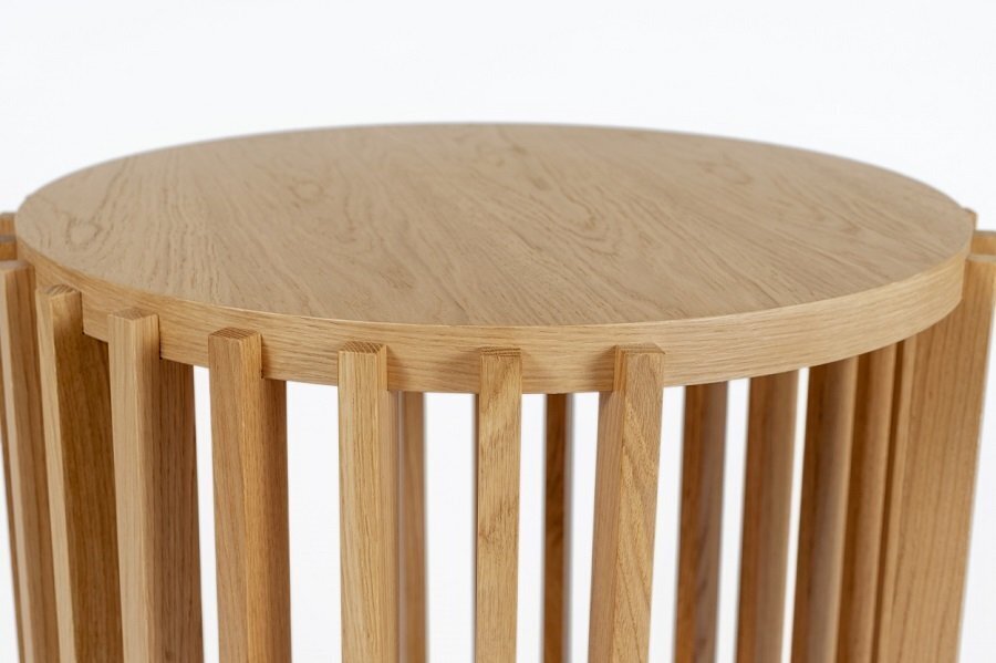 Morana Drum Side Table Oak