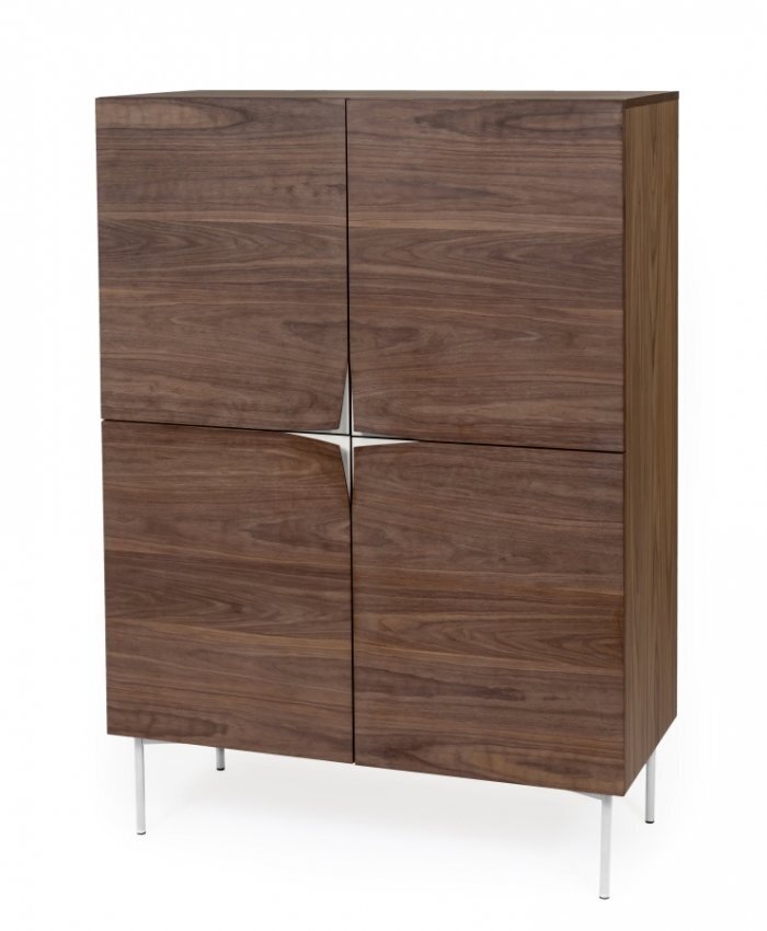 Morana Flop Highboard - Walnut/White